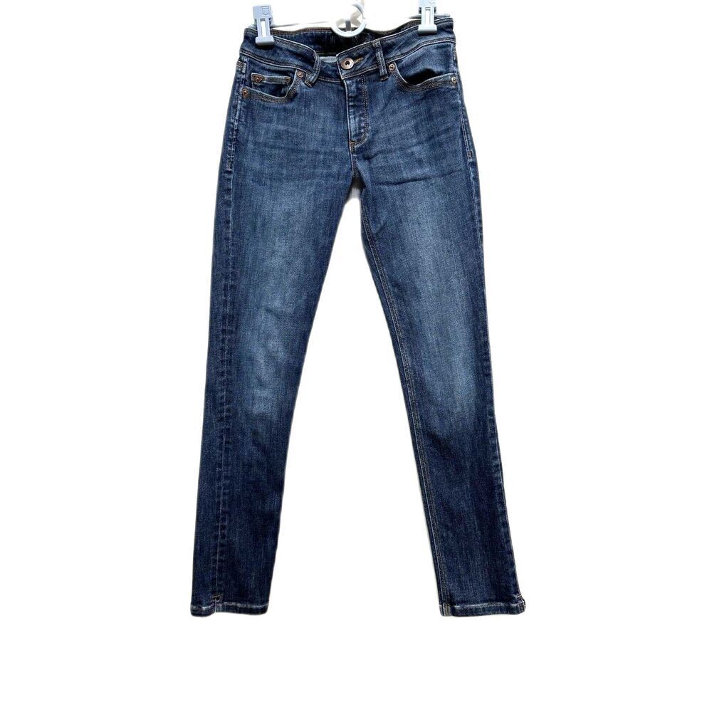 DL1961 Jeans Mid Rise Skinny Ankle Angel Blue Wash Denim Y2K Womens sz 25